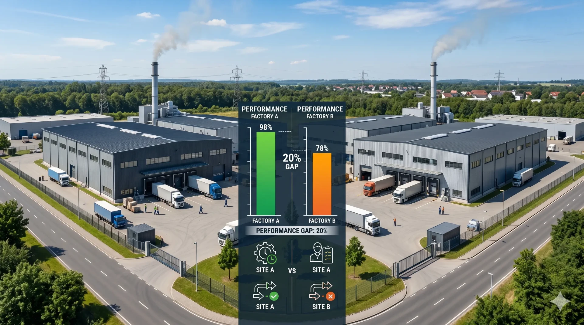 Two Identical Factories, 20% Performance Gap: What Actually Explains Operational Excellence?
