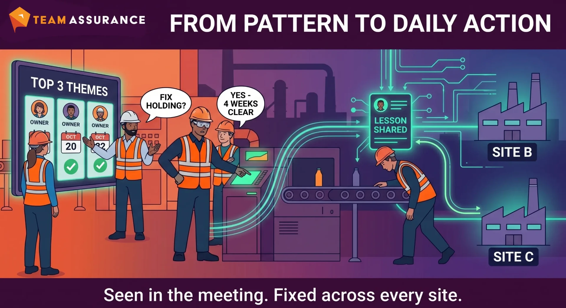 From equipment patterns to daily action