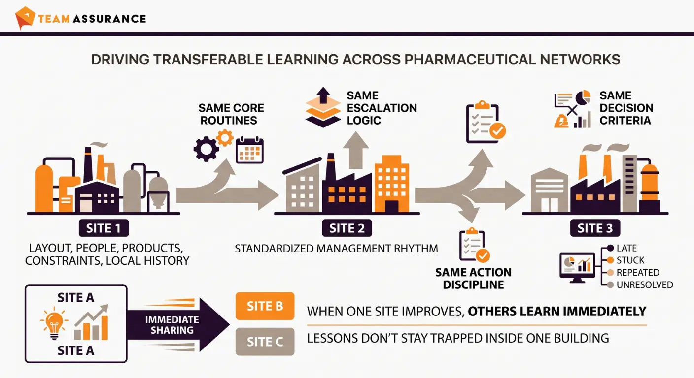Driving transferable learning across pharmaceutical networks