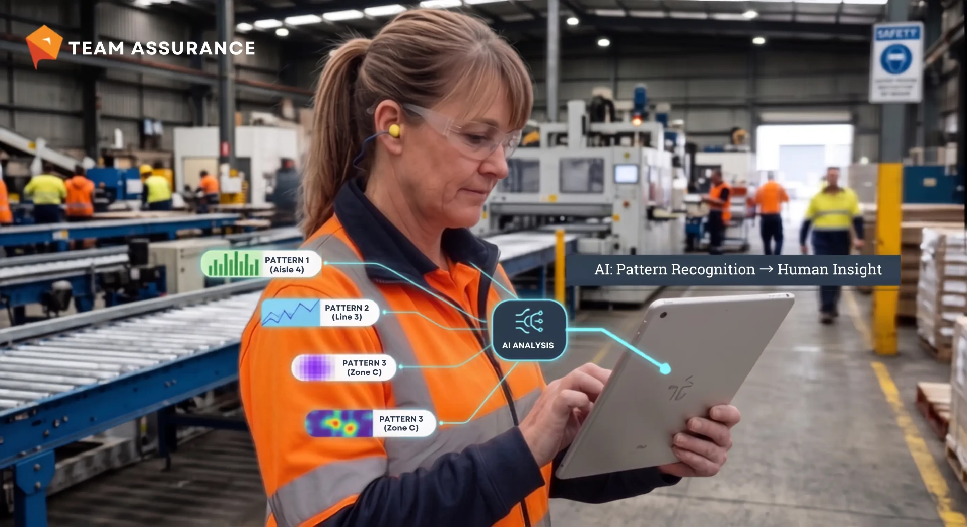 AI pattern recognition surfacing repeat hazards across scattered reports