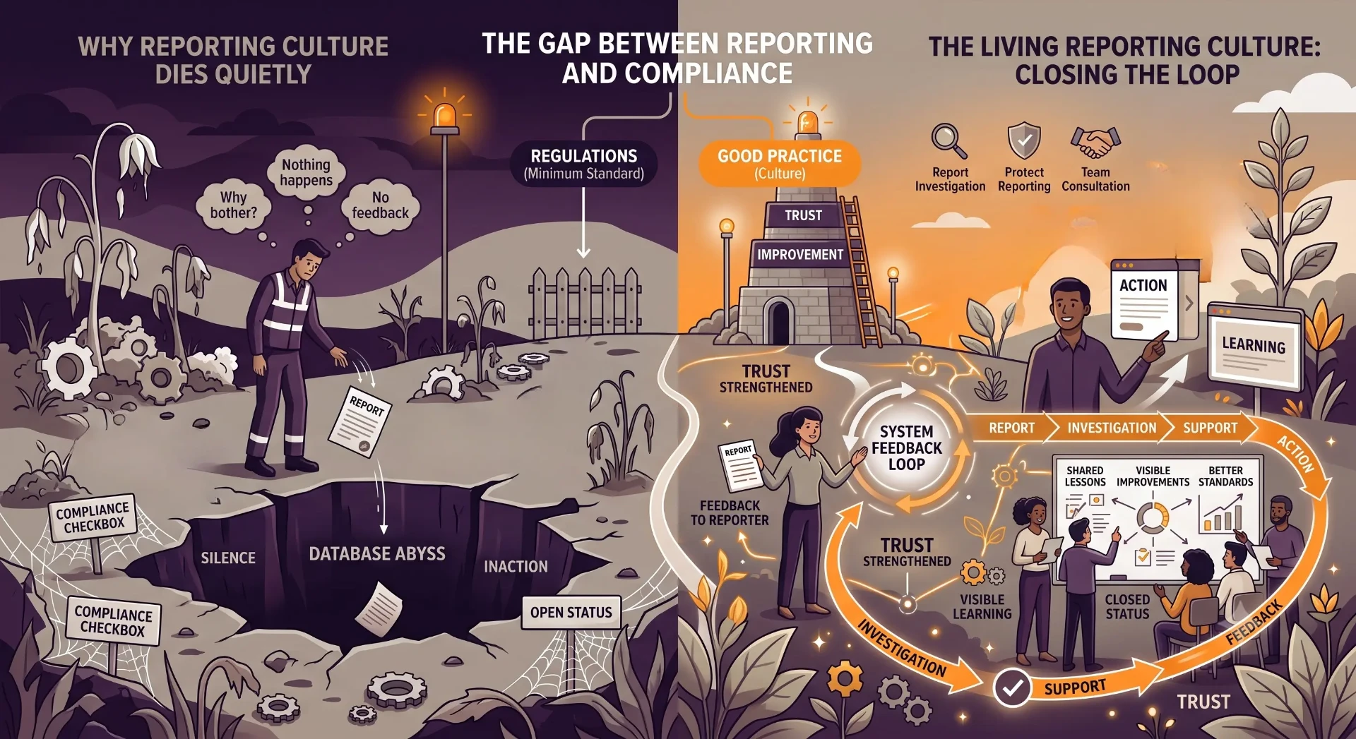 Why reporting culture dies quietly and how to close the loop